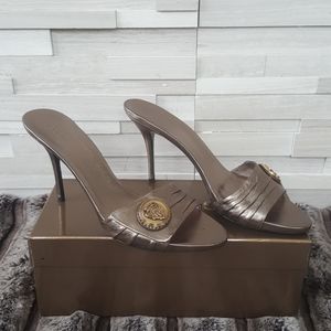 GUCCI SAND. PELLE S . CUOIO HEELS